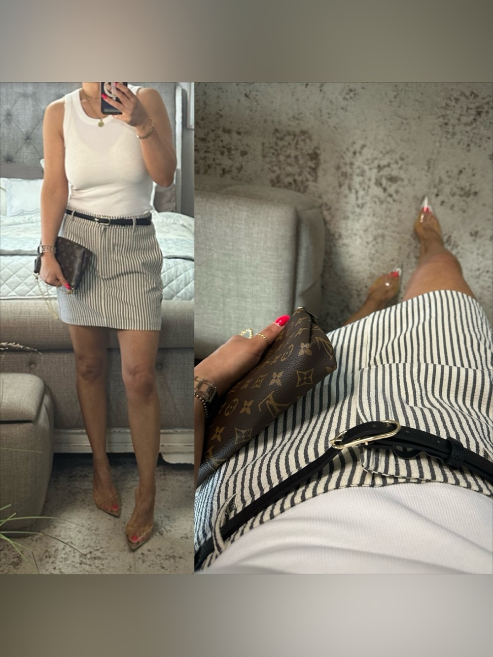 New🌺Coastal Chic Striped Skort